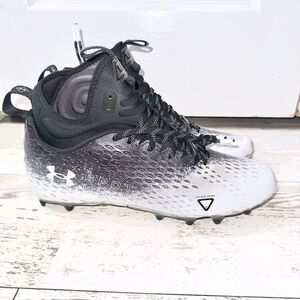 Under‎ Armour Spotlight Lux MC 2.0 Football Cleats Size 12 Black/White Gradient